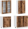 vidaXL Kücheneinheit LYON 4 pcs Altholz Holzwerkstoff 3438369 Bild 3
