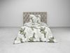 Heckett & Lane Flanell Bettwäsche 135x200 Bial Timid White Tannenzweige grün Bild 3