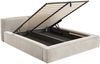 Selsey 'Tilves Slim'Polsterbett 140x200 mit Bettkasten und Lattenrost, Velours, greige Bild 4