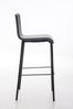 CLP Barhocker Avola Leder Flach B78 Metallgestell schwarz,schwarz Bild 4