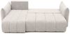 Ecksofa Schlafsofa ONTARIO XS in Stoff Poso Hellgrau Ottomane Links Bild 2