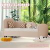 Kinderbett, Samt mit Schublade & Blumenform, 90x200 cm, Rosa, ohne Matratze Bild 3