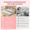 Kinderbett, Samt mit Schublade & Blumenform, 90x200 cm, Rosa, ohne Matratze Bild 5