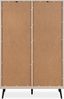 Finori Arona 53A Highboard, sand / schwarz | Highboard für Wohnzimmer | Maß: B x H x T ca. 90 x 140 x 38 cm | Highboard mit 4 Türen und 2 Schubkästen Bild 3