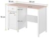 Compleo Kinderschreibtisch LARA, Schminktisch mit Schreibtisch für Mädchen, Weiß + Rosa Bild 3