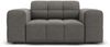 Micadoni Sessel Jennifer 1-Sitzer Samt Hellgrau Bild 1
