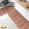 ANRO Küchenläufer Premium Flechtoptik RUNNA Läufer Küchenteppich Stoff-Teppich, Rechteckig, Höhe: 3 mm, Stoff schmutzabweisend 67x100cm Natural Braun robust Bild 4