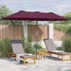 Garten-Sonnenschirm, Terrassenschirm Bordeauxrot 370 x 197 x 239 cm Bild 4
