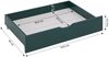 Kinderbett 90x200 cm mit 2 Bettkästen Rausfallschutz Grün Holzbett Einzelbett Gitterbett Massiv Holzbettrahmen Bild 4
