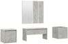 Flurmöbel-Set Betongrau Holzwerkstoff [3082066] Bild 2