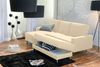 Just Fashion Funktionssofa Flachgewebe Beige Metall Chromfarben Bild 3