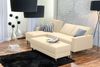 Just Fashion Funktionssofa Flachgewebe Beige Metall Chromfarben Bild 5