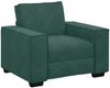 vidaXL 3-tlg. Sofagarnitur mit Kissen Dunkelgrün Samt 3324620 Bild 4