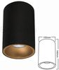 LED Aufbaustrahler Aufbauleuchte Downlight rund GU10 schwarz inkl. LED Leuchtmittel Kaltweiß Bild 4