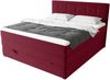 99rooms Madagaskar Boxspringbett Velours KRONOS Rot 160x200 cm Bonell-Federung Bild 2