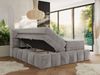 Boxspringbett NIRA KING, Doppelbett mit Fußteil, 7-Zonen Multipocket-Matratzen und Topper, Schlafzimmerbett - 140 x 200 cm - Hellgrau Plüsch - H4 Bild 3