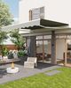 GarveeMore Gelenkarmmarkise 350x250cm,UV50+ & wasserabweisend mit Kurbel & Wandhalterung Länge + Winkel einstellbar,Markise für Terrasse & Balkon,Sonnenschutz Bild 3
