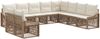 vidaXL Gartensofa-set 10 pcs Beige Poly-Rattan 3436053 Bild 1
