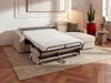 Vente-unique - VIZIR Sofa SamtStoff Beige - B 223 cm94 cm x H 110 cm95 cm x L 302 cm Bild 1