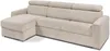 Vente-unique - VIZIR Sofa SamtStoff Beige - B 223 cm94 cm x H 110 cm95 cm x L 302 cm Bild 2
