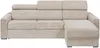 Vente-unique - VIZIR Sofa SamtStoff Beige - B 223 cm94 cm x H 110 cm95 cm x L 302 cm Bild 3