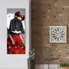 Queence Garderobe - "Jardin" Druck auf hochwertigem Arcylglas inkl. Edelstahlhaken und Aufhängung, Format: 50x120cm Bild 2