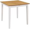 vidaXL Ausziehbarer Esstisch Weiß (80-120)x80x74 cm MDF [247625] Bild 3