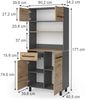 Küchenbuffet Pure Artisan-Eiche/Anthrazit 80.2 x 177 cm Vicco Bild 2