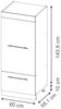Mikrowellenschrank Fame-Line GrauBeige 60 cm Vicco Bild 3