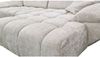 Massivart® Ecksofa weicher Bouclé creme 308 cm / elektr. Sitztiefenverstellung »HUGO«, Ottomane B 144 cm, Nosagfederung, inkl. 2 Zierkissen Bild 4