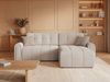 Selsey Simolla – Ecksofa mit Schlaffunktion und Bettkasten, rechts, Chenille, Creme Bild 2