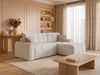 Selsey Simolla – Ecksofa mit Schlaffunktion und Bettkasten, rechts, Chenille, Creme Bild 3