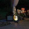 2er Set LED Solarlampe, Halbmond, Pflanzgefäß Bild 4