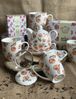 DUO FLORAL Becher 400 ml WILD POPPIES in Metalldose, New Bone China Porzellan Bild 5
