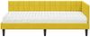 vidaXL Eckbettgestell mit Matratze mit Kopfteil 2 pcs Gelb Samt 3393984 Bild 5