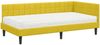 vidaXL Eckbettgestell mit Matratze mit Kopfteil 2 pcs Gelb Samt 3393984 Bild 4