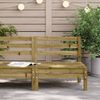 vidaXL Gartensofa ohne Armlehnen Kiefernholz Imprägniert 837997 Bild 3