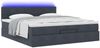 vidaXL Ottoman-Bett mit Matratze & LEDs Dunkelgrau 160x200 cm Samt 3312633 Bild 3