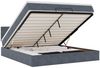 vidaXL Ottoman-Bett mit Matratze & LEDs Dunkelgrau 160x200 cm Samt 3312633 Bild 2