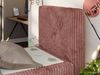 Boxspringbett 90x200 TILIO DUO inkl. Bettkasten & 7-Zonen Multipocket-Matratze, Modernes Jugendbett, Einzelbett - Rosa Cord - H3 - Rechts Bild 3