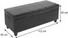 Bank Sitzbank MIT Aufbewahrung Kriens Leder + Kunstleder 112x45x45cm FSC®-zertifiziert ~ schwarz Bild 3