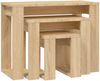 vidaXL Satztische 3-tlg. Sonoma-Eiche Spanplatte [808606] Bild 2