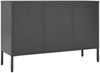 vidaXL Sideboard Anthrazit 105x35x70 cm Stahl und Hartglas 336078 Bild 5