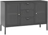 vidaXL Sideboard Anthrazit 105x35x70 cm Stahl und Hartglas 336078 Bild 2