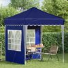 vidaXL Pop-up Partyzelt 195 x 195 x 245 cm Blau Oxford-Stoff 42019725 Bild 3