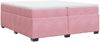 vidaXL Boxspringbett mit Matratze Rosa 200x200 cm Samt 3285310 Bild 2