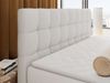 Boxspringbett ALTIVO KING DUO, Doppelbett mit Stauraum Multipocket-Matratze und Topper Bett mit Kopfteil, Fußteil - 120 x 200 cm - Weiß Kunstleder - H3 Bild 3