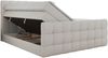 Boxspringbett ALTIVO KING DUO, Doppelbett mit Stauraum Multipocket-Matratze und Topper Bett mit Kopfteil, Fußteil - 120 x 200 cm - Weiß Kunstleder - H3 Bild 5