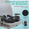 POPOLIC Sitzkissen Ergonomisches Sitzkissen für Bürostuhl & Autositz, Sitzkissen, Sitzkeilkissen Entlastet, Erhöht Sitzkomfort Bild 2