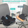 POPOLIC Sitzkissen Ergonomisches Sitzkissen für Bürostuhl & Autositz, Sitzkissen, Sitzkeilkissen Entlastet, Erhöht Sitzkomfort Bild 3